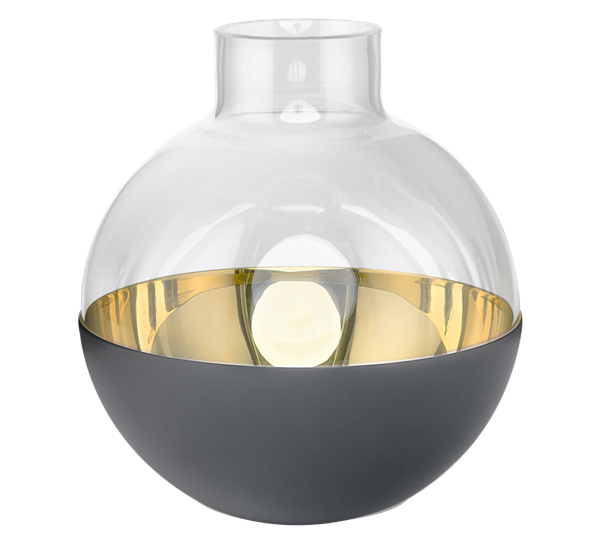 Pomme vase medium mørk grå fra Skultuna