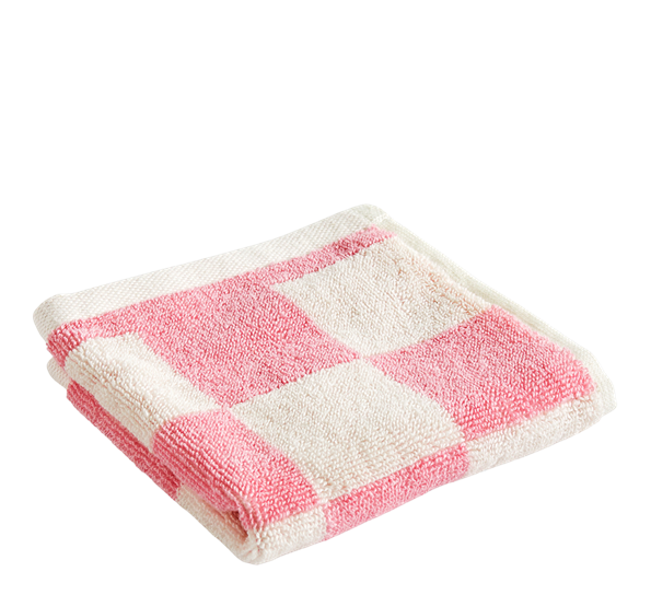 Check vaskeklut 30x30 cm rosa fra HAY
