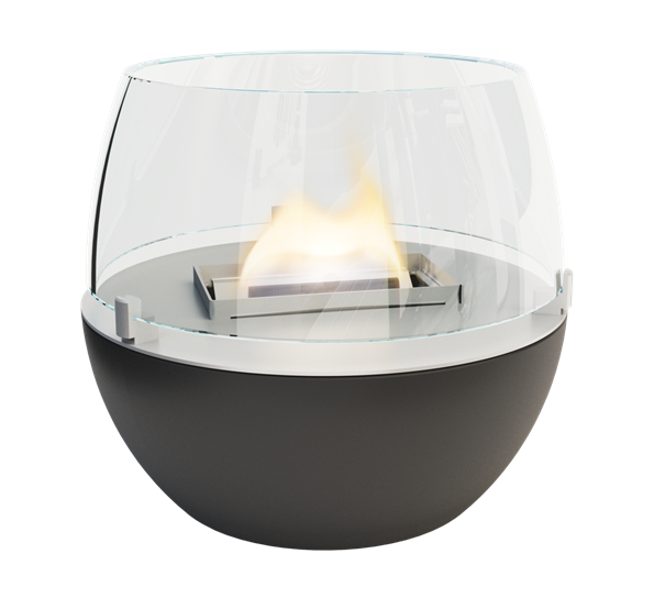 Tulip lyslykt 14 cm 3w sort fra Tenderflame