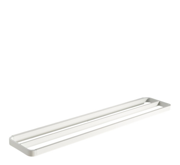 Rim dobbel håndklestang 70x12,5x2,6 cm hvit fra Zone