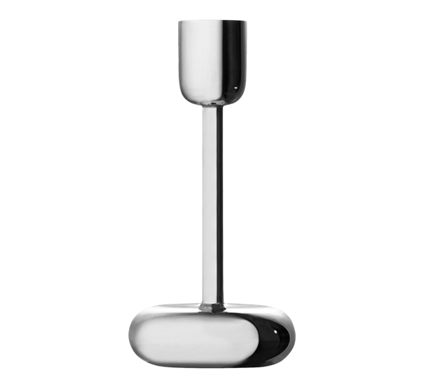 Nappula lysestake 183 mm stål fra Iittala