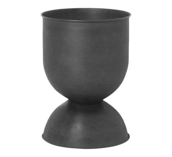 Hourglass krukke medium ø40 h59 cm sort fra Ferm Living