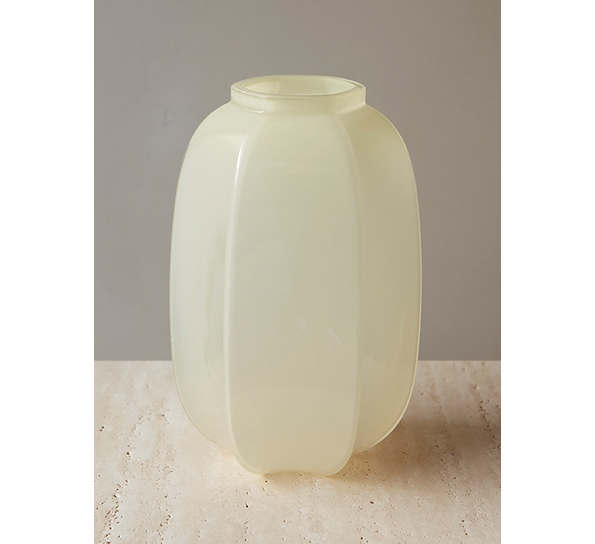 Row vase 26 cm vintage hvit Essei Design