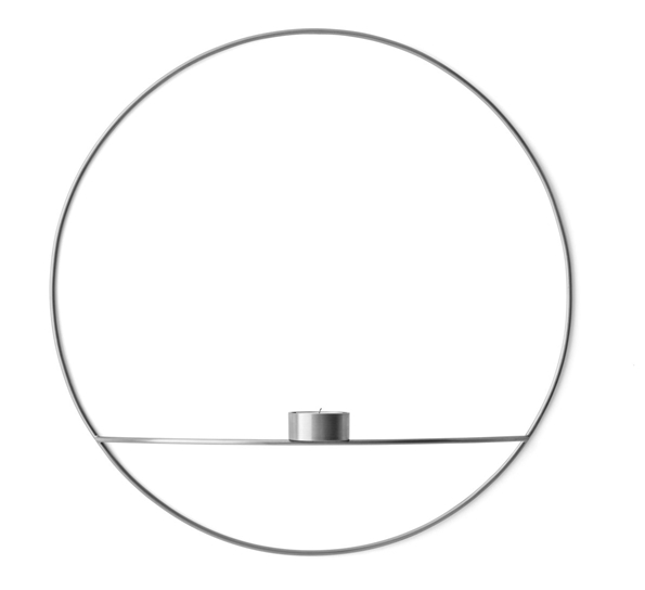 POV circle telysestake sølv stor fra Audo Copenhagen