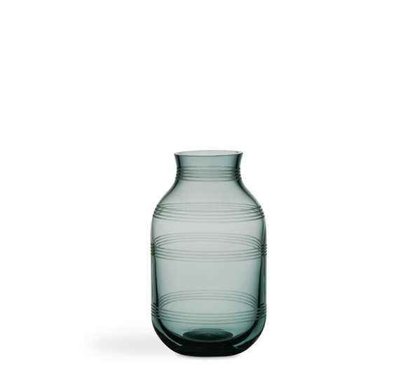 Omaggio vase glass mosegrønn 14 cm fra Kähler