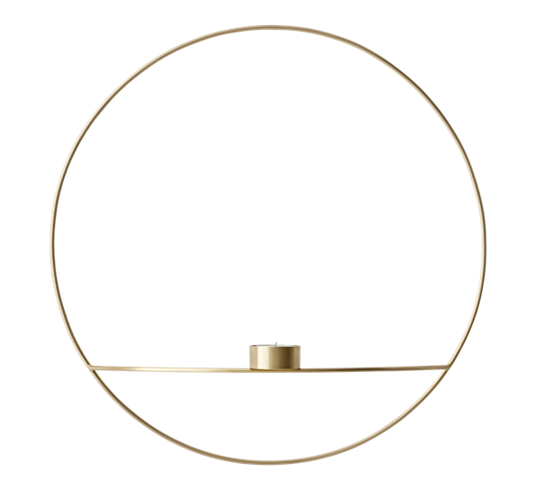 POV circle telysestake messing stor fra Audo Copenhagen