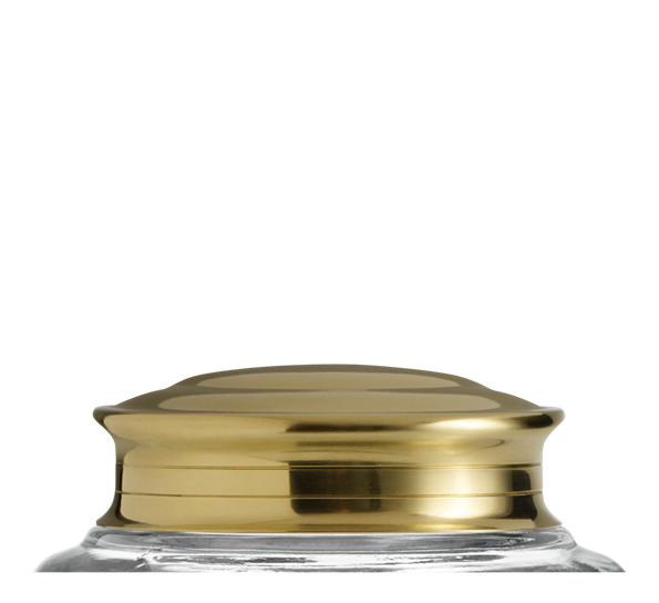 Lokk til julekakeglass ø9,1 cm messing fra Holmegaard