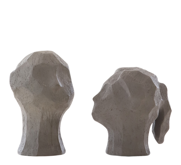 Benedict & Amal skulptur graphite fra Cooee Design