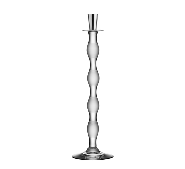 Celeste stripes lysestake 41 cm fra Orrefors
