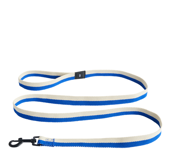 HAY Dogs hundebånd flat M L blå offwhite fra HAY
