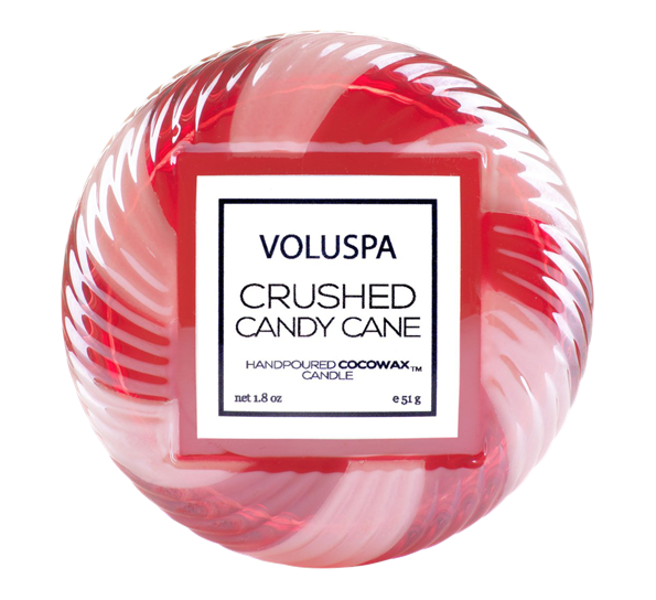 Duftlys 15t Crushed Candy Cane fra Voluspa