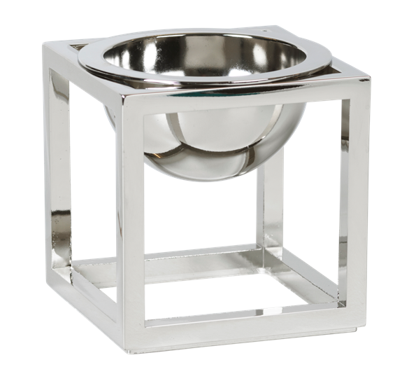 Kubus skål mini nikkel fra By Lassen