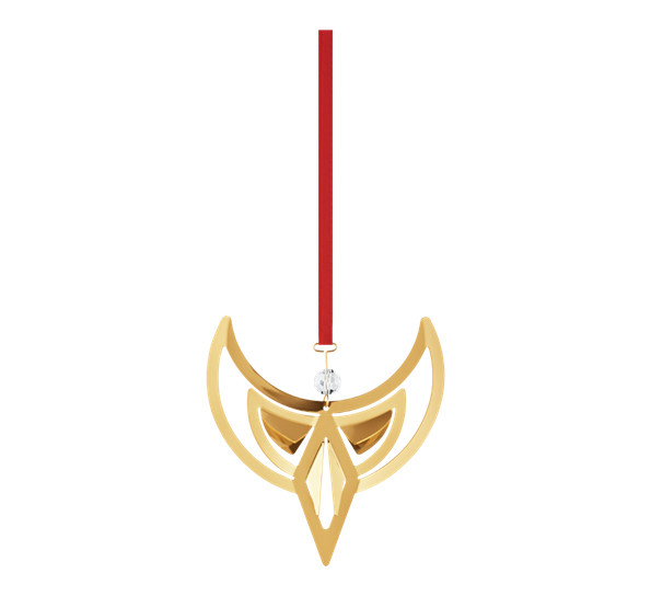 CC 2024 juleornament engel gull fra 