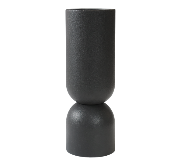 Post vase sort ø8cm h23cm fra DBKD