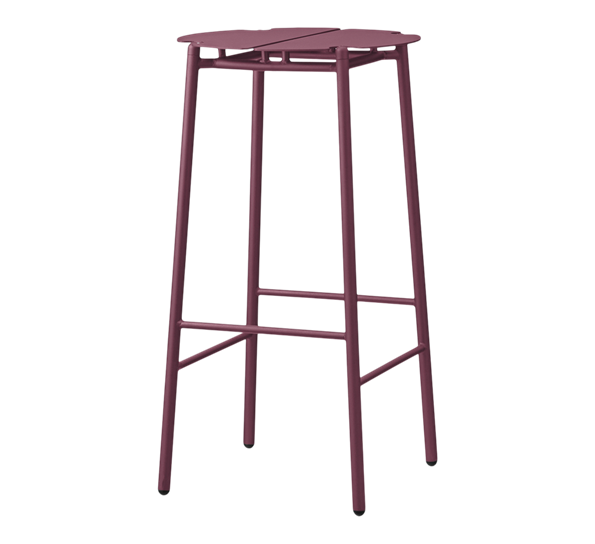 Novo barstol bordeaux H75 cm fra AYTM