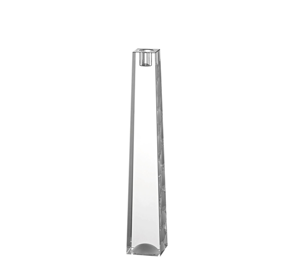 Blockglas lysestake 35 cm fra Rosenthal