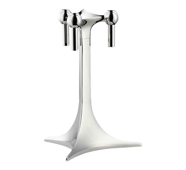 <p>STOFF fot&nbsp;23 cm til lysestake krom fra Stoff Copenhagen</p>
