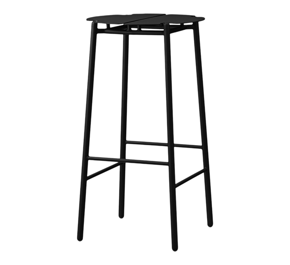 Novo barstol sort sort H75 cm fra AYTM