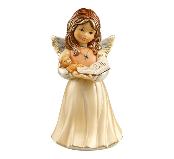 Champagne engel Cuddling Time Swarovski®-krystall 16 14 cm fra Goebel