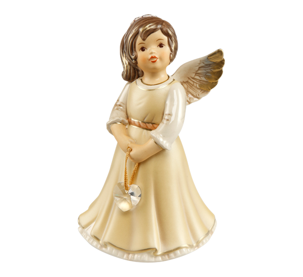Champagne engel Pure Heart 14 cm fra Goebel