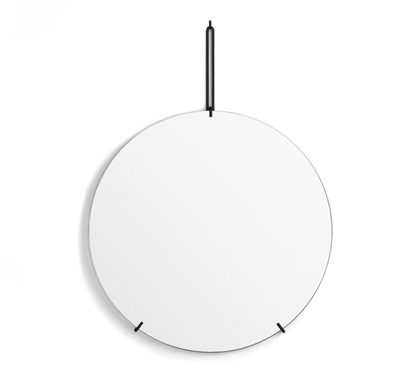 Moebe veggspeil sort 70 cm