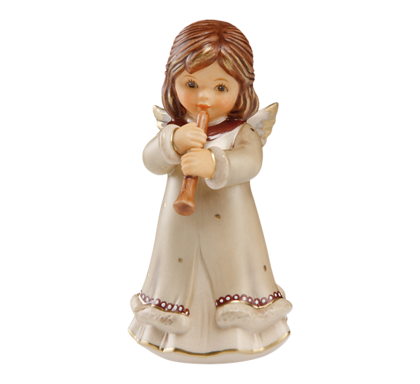 Pearly Gleam engel Little Flute 10 cm fra Goebel