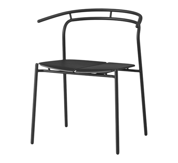 Novo spisestol sort sort 53,9 x W62,5 x H74,6 cm fra AYTM