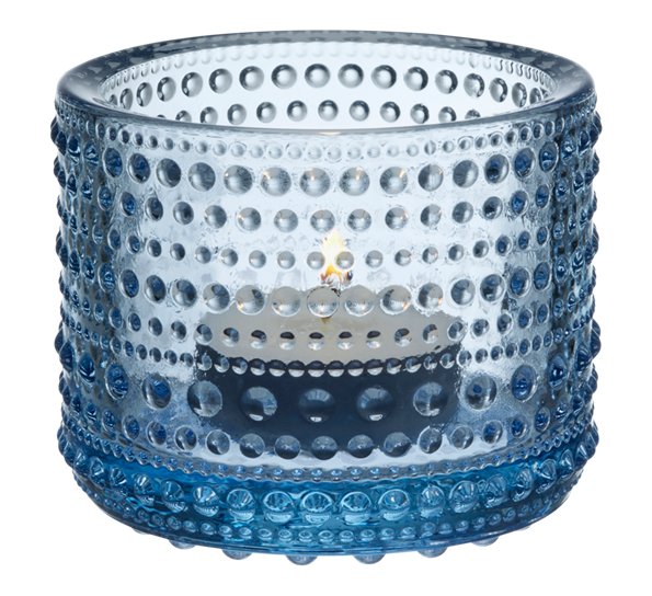 Kastehelmi aqua lyslykt 64mm fra Iittala