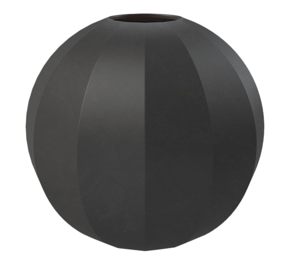 Edge Ball vase 15 cm sort fra Cooee Design