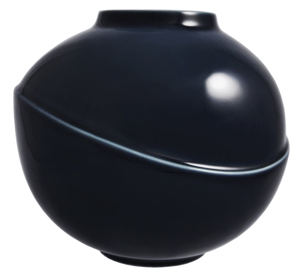 Big Bubble vase evening blue