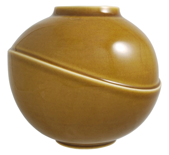 Big Bubble vase oat yellow