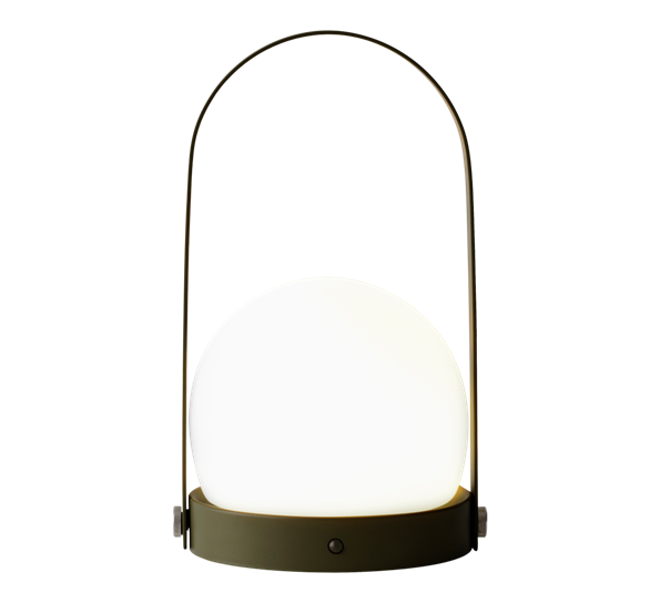 Carrie bærbar led-lampe oliven fra Audo Copenhagen