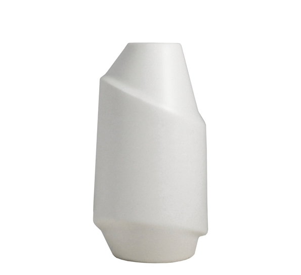 Pen vase 15,5 cm matt hvit