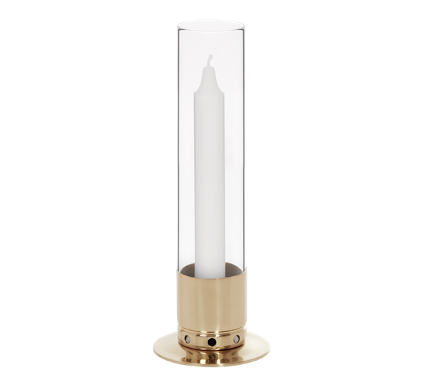 Kattvik lysestake 25 cm polert messing Kattvik Design