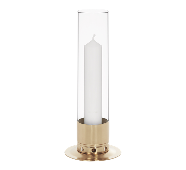 Kattvik lysestake 40 cm polert messing Kattvik Design