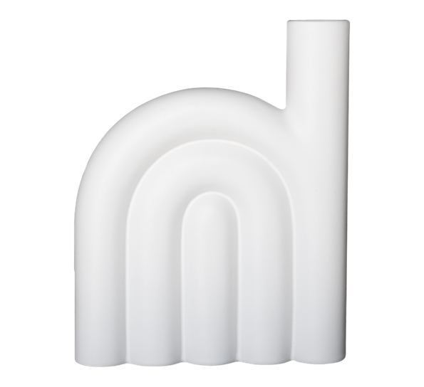 Rope vase medium hvit fra DBKD