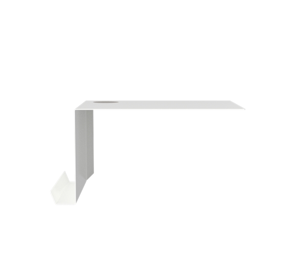 Shelve02 hylle m/filt hvit venstre fra Nichba-Design