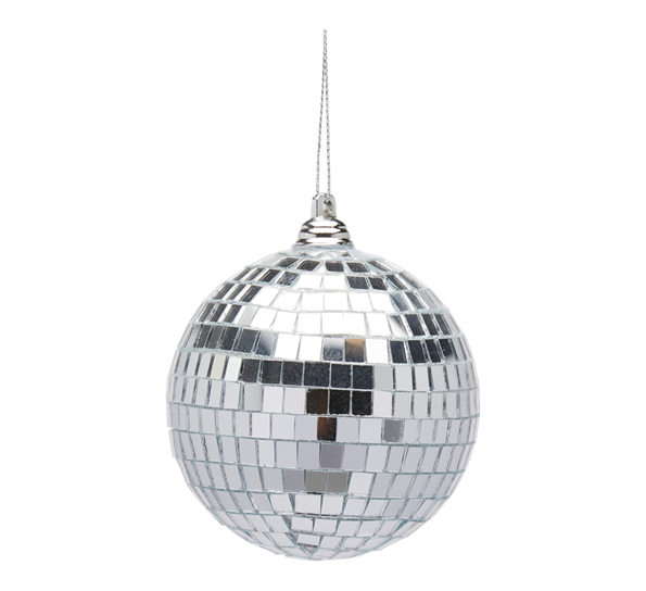 <p>Julekule discokule ø8 cm sølv EDG Enzo de Gasperi</p>
