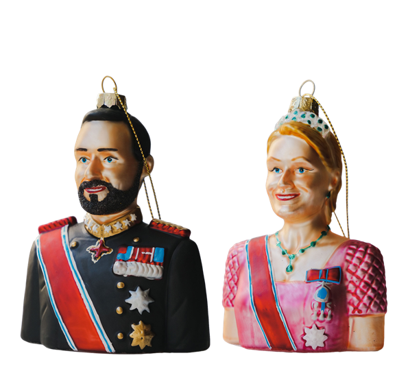 Julekule Kronprinsparet 13 cm fra Heim