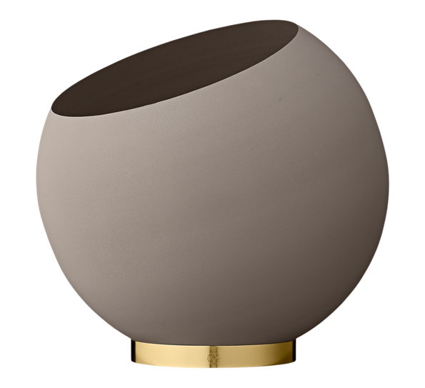 Globe blomsterpotte 37 cm taupe fra AYTM