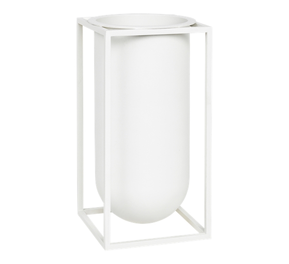 Kubus lolo vase hvit fra By Lassen