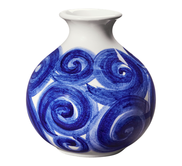 Tulle vase h10.5 cm blå fra Kähler