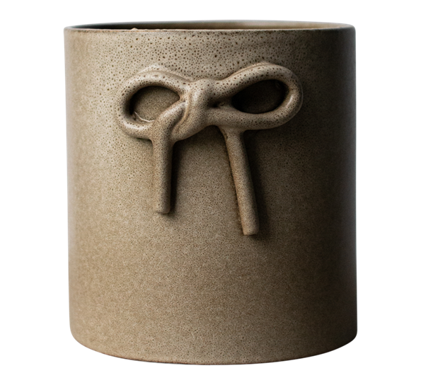 <p>Bow potteskjuler beige Ø13 cm DBKD</p>
