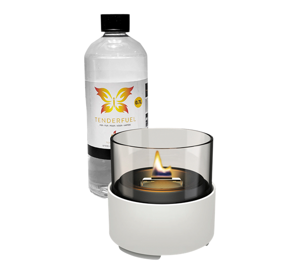 Ivy 13 lykt med 0,7 ltr tenderfuel hvit fra Tenderflame
