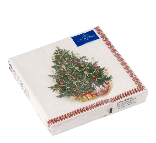 Winter Specials kaffeserviett juletre grønn 25x25 cm fra Villeroy & Boch