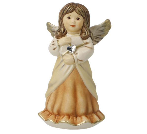 Champagne engel Letter to Baby Jesus med Swarovski®-krystall 8,5 cm fra Goebel