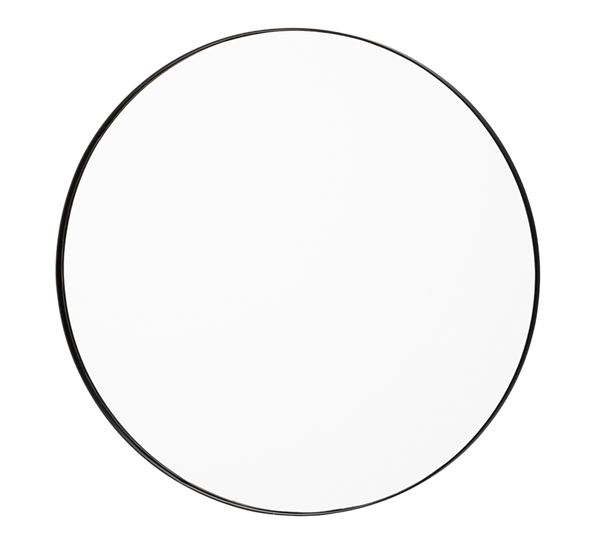 Circum speil 70 cm klar sort fra AYTM