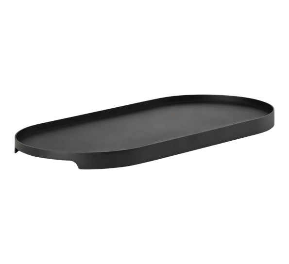 Singles brett oval sort 16x35 cm fra Zone