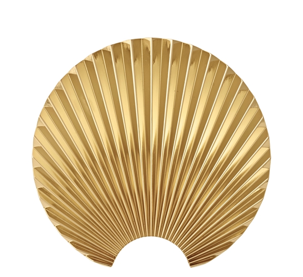 Concha knagg veggdekorasjon 16 cm gull fra AYTM