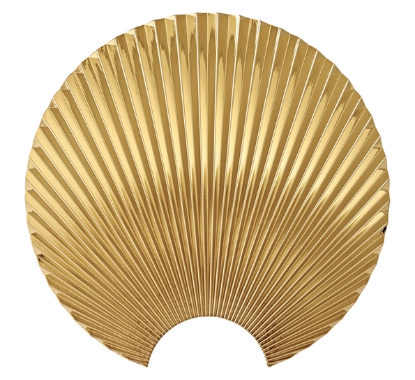 Concha knagg veggdekorasjon 24 cm gull fra AYTM